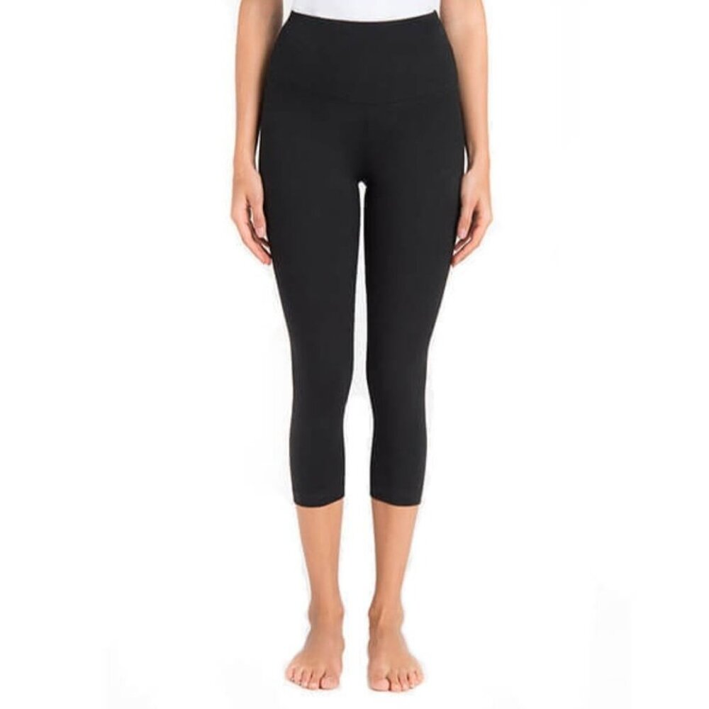 Lysse Tummy Control Capri Leggings in Black - Sz S - PreOwned